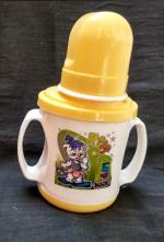 Manan Shopee Kids Yellow Polypropylene, Silicone Baby Sipper