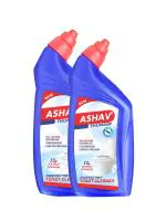 Ashav Toilet Cleaner Disinfectant 1 Litre Advanced formula Kill 99.9% germs (Pack of 2)