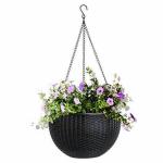 MOSTSHOP Self Watering Hanging Pot,Flower Pots for Balcony,Hanging Planter Pot with Chain