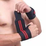 Accusure Blue Neoprene Wrist Wrap Bands Wrist Support With Thumb For Men And Women|Pack of 1