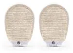 Mommy Veda Exfoliating Gloves for Body Cleansing and Scrubbing | Bath Glove - made of 100% Natural Fibre | Gentle on the Skin | Sustainable, Unisex | Easy to Use Pack of-2 Incomplete