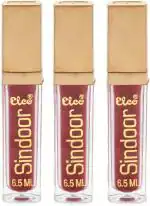 Elco Liquid Pack Of 3 Sindoor (Maroon)