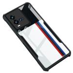 Juberous Shock Proof Crystal Clear Eagle Back Cover Case for IQOO 9T, IQOO 9T 5G | Hard | 360 Degree Protection | Hybrid PC + TPU | Transparent Full Armor Device & Camera Protection (Black Bumper)