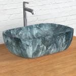 Plantex Platinium Tabletop Ceramic Rectangular Wash Basin/Countertop Bathroom Sink (WIS-029, 17.5 x 13 x 5.5 Inch)