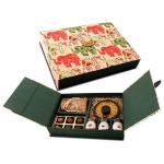 ZOROY LUXURY CHOCOLATE Diwali Gift Box | Ethnic Indian Hamper of chocolates and other assorted goodies 290gms | Deepavali Chocolate Gifts | Online Chocolate hamper | Deepawali Chocolate Combo