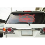 Shivoid Red Khatu Shyam Sticker for Car, Wall, Home & Door (33 x 25 cm)