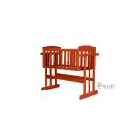 Arcedo Amber 2 in 1 Wooden Baby Swing (Cherry)