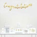 Festiko Congratulations Banner Golden