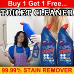 BLISS & BLUSH Toilet Cleaner blue 1L Eco Friendly, Biodegradable, Scale Remover I Tapes and Fittings cleaner