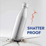 TVAT Hot & Cold Thermosteel stainless steel Bottle 1000 ml Water Bottle (Set of 1, Silver)