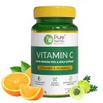 Pure Nutrition Vitamin C tablets for Immunity & Glowing Skin - 60 Tablets