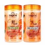 Taprin Vitamin C Soak Salt For Manicure Pedicure (600+900) G Made With Dead Sea Salt, Rock Salt, Tea Tree Oil, Epsom Salt | For Soften And Moisturizes Hand & Feet | For Dry Cracked Feet, Remove Dirt