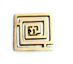 Astroghar Brass Square Shaped Vastu Correction Helix For Vastu Correction In South West Direction And Positive Energy