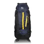 Heroz Hunter 80 Ltrs Trackign Laptop Bags Mountaineering Hiking Bag With Rain Cover Mount Track Travel Backpacks Rucksack - (Black And Navy Blue)