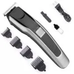 Colour Music AT-538 Rechargeable Hair Beard Trimmer for Men Trendy Style Trimmer Stainless Steel Sharp Blade Beard Shaver (Black)