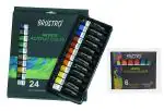 Brustro Artists Acrylic Colour Complete Range Of 24 Basic And 6 Fluorescent Shades