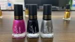 Bella Long lasting Rani-black-silver Color nail Polish Combo of 3