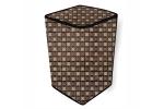 The Furnishing Tree PVC Washing Machine Cover Fully Automatic Compatible for BPL 6.2 kg BFATL62K1 Top Load Basketweave Pattern Brown