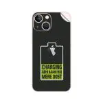 GADGETSWRAP Printed Vinyl Skin Sticker for Apple iPhone 13 - charging-abhi-baaki-hai-mere-dot