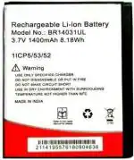 Mobcrown Giffen Mobile Battery Compatible with Intex Aqua Lions N1 (BR14031UL) - 1400 mAh