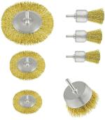 Inditrust 7pc heavy duty wire brush size (75,65,50,50,30,25 & 19)mm for Dust Paint & etc Wheel Brush