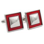 PELUCHE Classy Resin Enamel Cufflinks For Men
