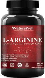 Naturewell Nitric Oxide L-Arginine Supplement 1000Mg L Arginine L Citrulline, 60 Capsules
