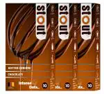 Stout Extra Dotted Chocolate Flavoured Condoms For Men- 10 Count |Pack of 3
