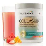 TrueBasics CollaSkin, Marine Collagen Peptides for Youthful Glowing Skin, Mixed Fruit, 200 g