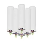 Apeiron Water filter Ceramic Candle Non-Electric Water filter Candle With Brass Knob Pack of 6