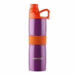Vinod Ace Water Bottle with 18/8 Stainless Steel Inside Coating - 600ml (Purple)