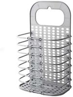 SHARNAGAT Wall Mounted Bathroom Hanging Mesh Laundry Basket Organization Washing Bin Home Magic Sticker Plastic Laundry Hamper Bag for Bathroom Bedroom Dirty Clothes Laundry Bag (Multicolor) 1 Pcs