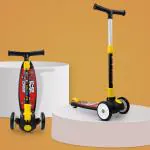 KIWI KOOL Smart Kick Scooter With Adjustable Height And Foldable Scooter for Kids 2+ Years , Scooter for Kids , Scooter , Scooty , Kids Scooter (Capacity 20Kg | Black)