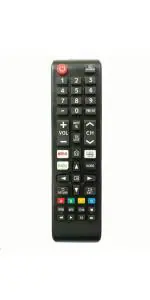 NixGlobal S-SUNG Remote with Netflix Prime Video Function Compatible with SAMSUNG SMART LED LCD TV Remote Controller (Black)
