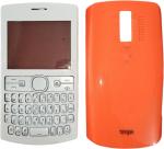 Imbi Nokia Asha 205 Dual Sim Orange Plastic Replacement Front And Back Panel