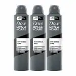 Dove Men Care Invisible Dry Spray Antiperspirant Deodorant, 250 ml - Pack of 3