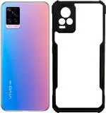 CarryWrap Back Cover for Vivo V20 Pro (Black, Transparent, Hard Case, Pack of: 1)