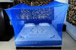 Riddhi Nylon Dark Blue 14 Mtr Adults Washable Mosquito Net, 4x6.5 ft
