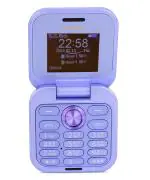 Uismart Gamma Flip Mini M2 Dual Sim Foldable Flip Feature Phone With 2 Inch Display Camera & FM - Purple