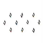 Comet Busters Black Stone Bindi For Women