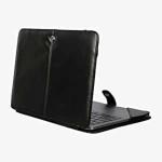 Enthopia Black Vegan Leather Laptop Folio Case For Dell Inspiron 15 15 Plus 3000 16 16 Plus