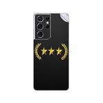GADGETSWRAP Printed Vinyl Skin Sticker for Samsung Galaxy S21 Ultra - Three Gold Star