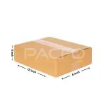 PACFO 3-PLY CORRUGATED BOX 12X6X3 INCHES- Pack of 10 Boxes