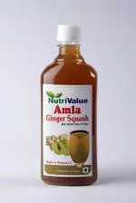 Nutri Value Value Amla Ginger Squash (500 ml) | Pack of 3