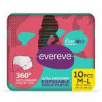 EVEREVE ULTRA ABSORBENT DISPOSIBLE PERID PANTIES ,M-L,10'S PACK ,0%LEAKS SANITARY PRTECTIN FOR WOMEN & GIRL,MATERNITY DELIVERY PAD 360PROTECTION POSTPARTUM AND OVERNIGHT USE ,HEAVY FLOW