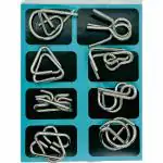 WIZERDY Metal Puzzle Kit (Set Of 8) / Metal Brain Puzzle, Kid