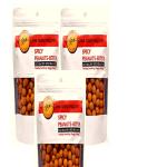 The Good Palate Spicy Peanut Bombs | 300Gm | Pack of 3x100g | Authentic Prottien Peanuts | Spicy Gram & Moth Flour Snack | Ready-to-Eat | No Preservatives