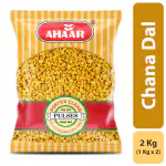 Ahaar 2Kg Chana Dal (1Kg x 2 Pack)