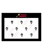 Comet Busters Silver Round Bindi For Women