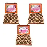 SIGNAMIO Dashang Dhoop Cup for Pooja Meditation,Festivals and Spiritual Events- Pack 3 (Dashang)